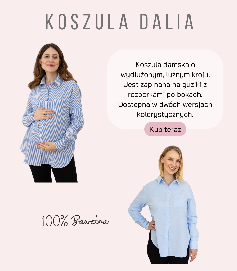 Baner: produkt Koszula Dalia. Bawełniana koszula o luźnym kroju
